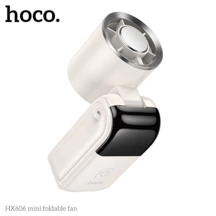 พัดลมพกพา HOCO HX606 พับได้ 90° ปรับแรงลม 100 ระดับ ความเร็วรอบ 20000 RPM แบตเตอรี่ 3000MAH พร้อมสายคล้องคอ_3